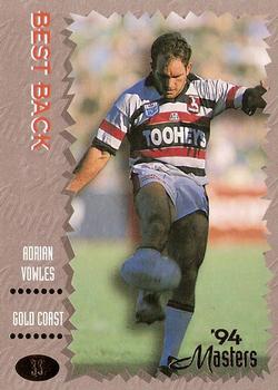 1994 Dynamic NSW Rugby League '94 Masters #33 Adrian Vowles Front